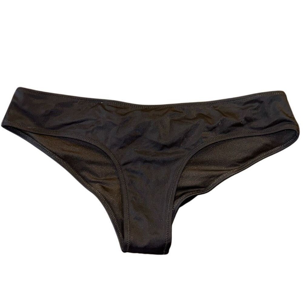 Victoria’s Secret 2013 Sz Med black bikini bottom swim cheeky sexy NWOT